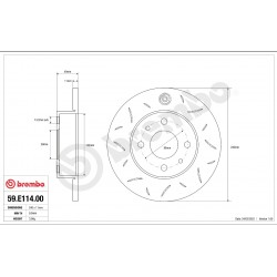 BREMBO DISCO SPORT TYPE3 59.E114.11