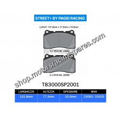 T83000SP2001 PAGID STREET BREKE PADS