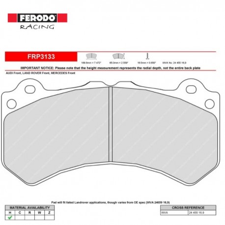 FERODO RACING-Pastiglie freno FRP3133W