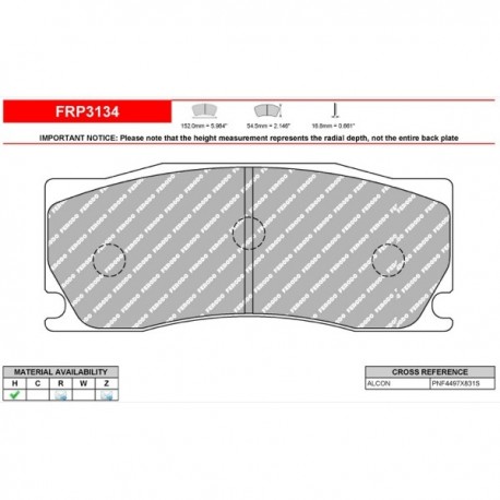 FERODO RACING-Brake pads FRP3134Z