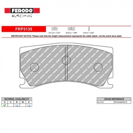 FERODO RACING-Pastiglie freno FRP3135H