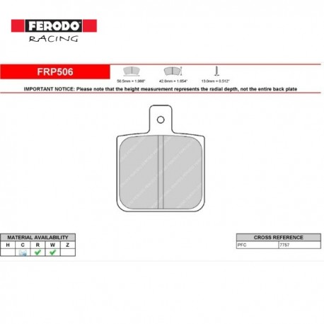 FERODO RACING-Pastiglie freno FRP506R