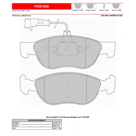 FERODO DS PERFORMANCE-Pastiglie freno FDS1056