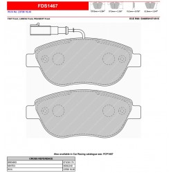 FERODO DS PERFORMANCE - Brake pads FDS1467
