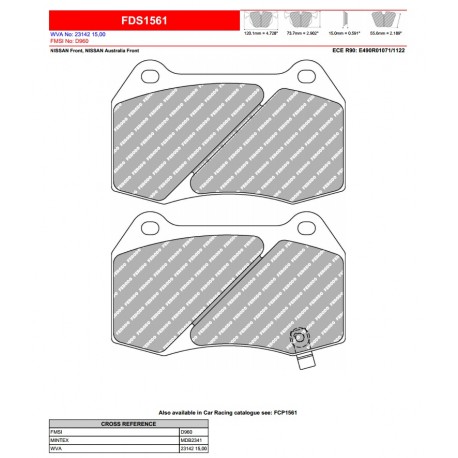 FERODO DS PERFORMANCE-Pastiglie freno FDS1561