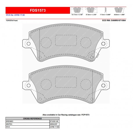 FERODO DS PERFORMANCE-Pastiglie freno FDS1573