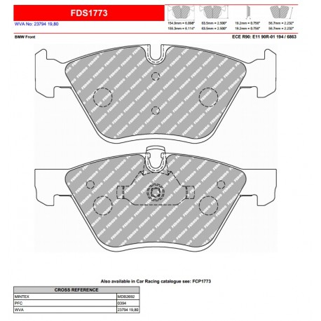 FERODO DS PERFORMANCE-Pastiglie freno FDS1773