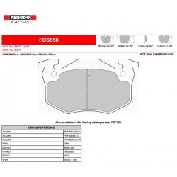 FERODO DS PERFORMANCE-Brake pads FDS558