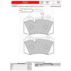 FERODO DS PERFORMANCE-Brake pads FDS721