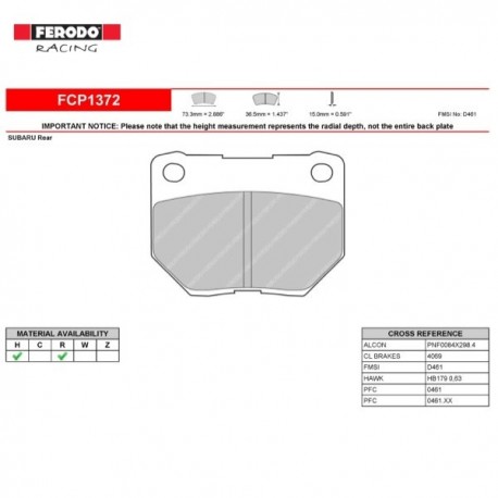 FERODO RACING- Pastiglie freno FCP1372H